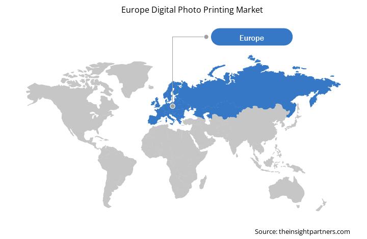 ヨーロッパのデジタル写真印刷市場の世界地理