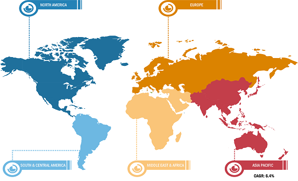 Hydrogen Peroxide for Disinfection and Sterilization Market Breakdown – by Region